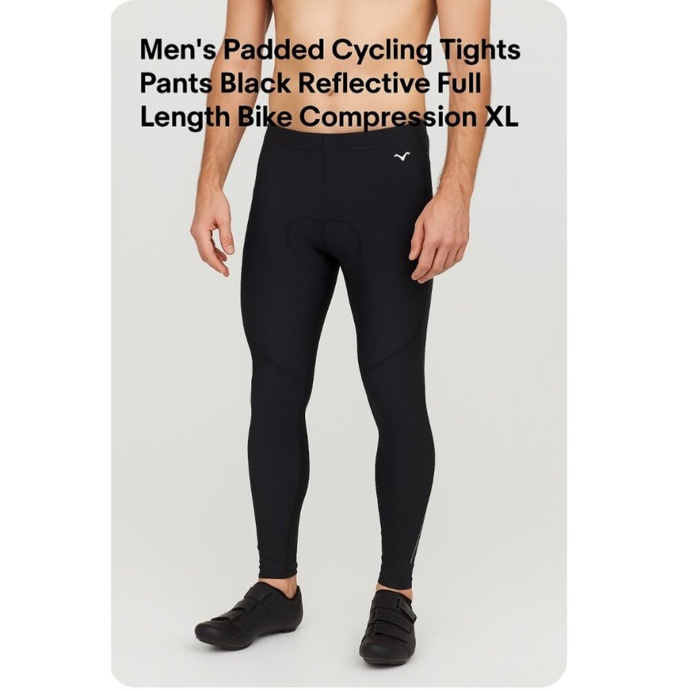 Trayl Cycling Pants Black Exercise Zip Leg Men’s XL Reflective